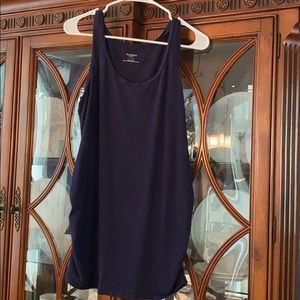 Navy blue maternity tank top
